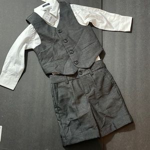 Janie and Jack suit J.Crew shirt